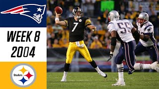 Rookie Big Ben Upsets Tom Brady | Patriots vs Steelers 2004 Week 8 (Full Game) (HD)