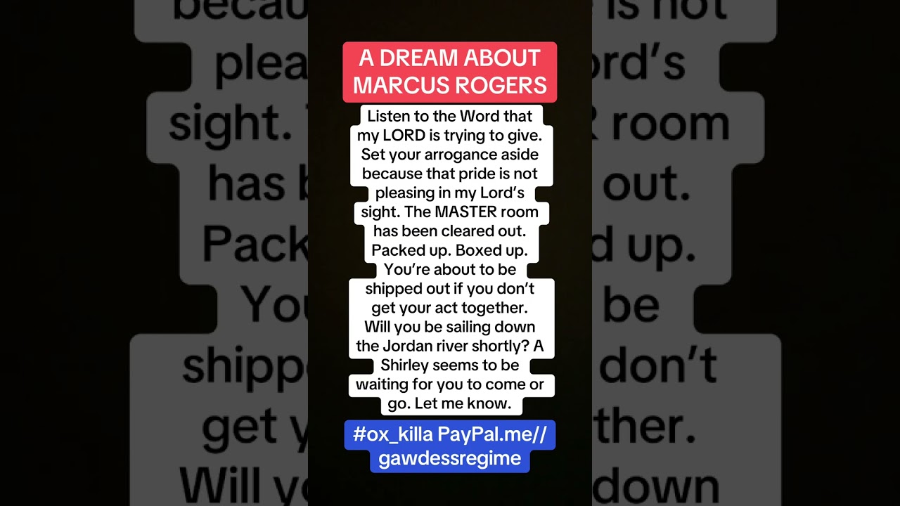 What’s good, MARCUS ROGERS? Do we have a problem?