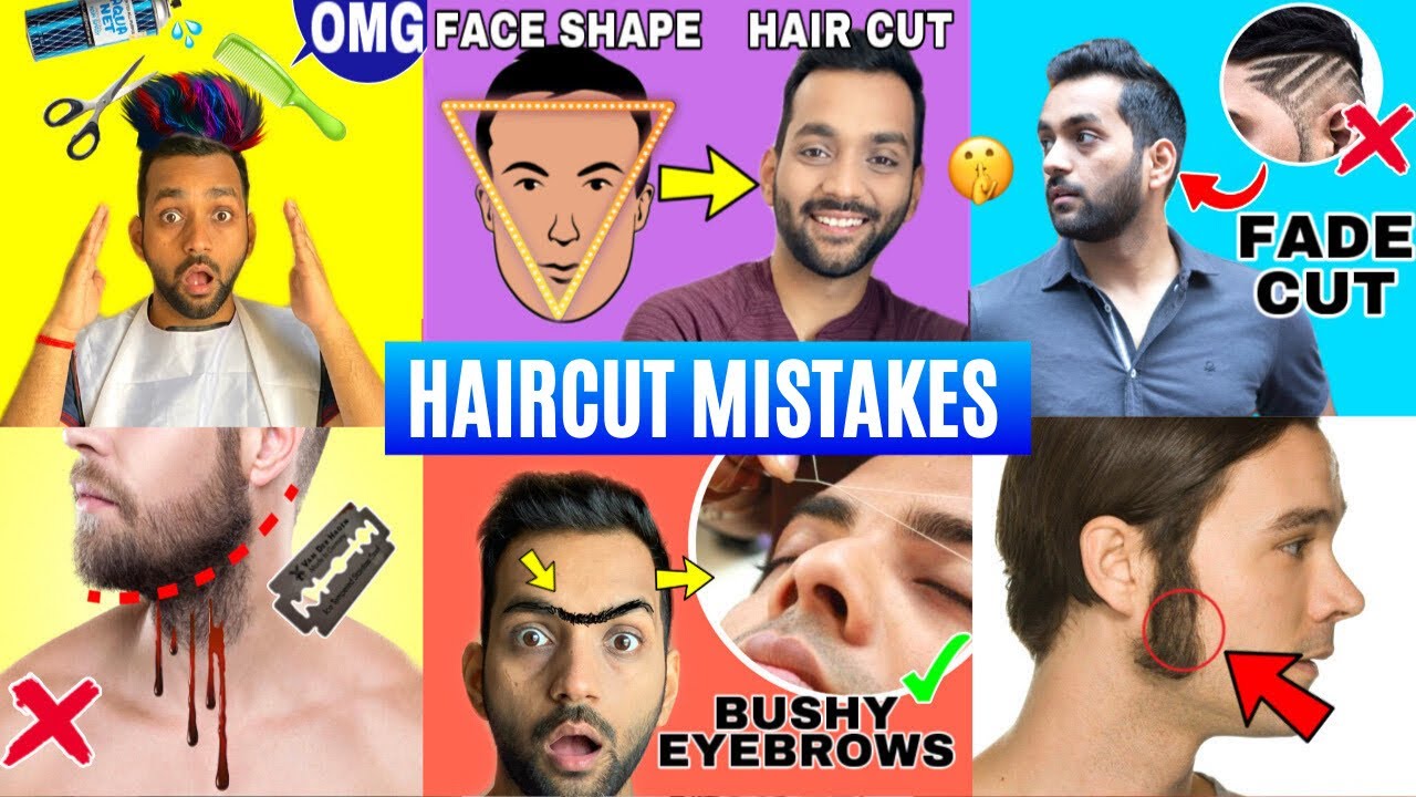 HAIRCUT MISTAKES MEN MAKE BEST HAIRCUT as per FACE SHAPE Tips to