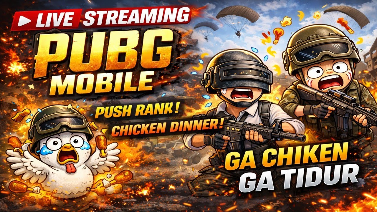 PUBG GA CHICKEN GA TIDUR WITH TRIO ASBUN