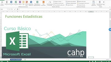 Funciones Estadísticas Excel Básico