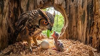 Great Horned Owl The Amazing Story from Hatching to Adulthood Complete Life Cycle