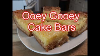 Ooey Gooey Cake Bars