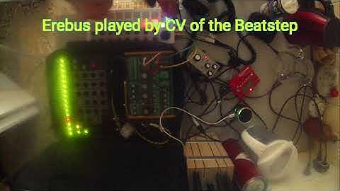 "RingDrones" 4093 diy Nand modulating semi-modular Erebus with Rhythm Wolf