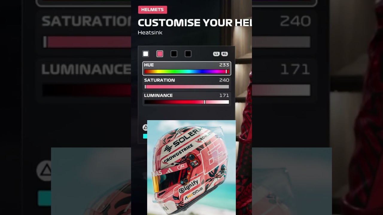 F1 25 George Russell Miami Helmet Design!