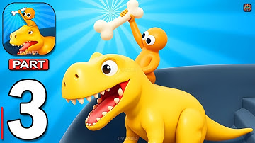 Dino Chaos: Crazy Race - Gameplay Walkthrough Part 3 - Race Dinosaurs Beat Rivals (Android, iOS)