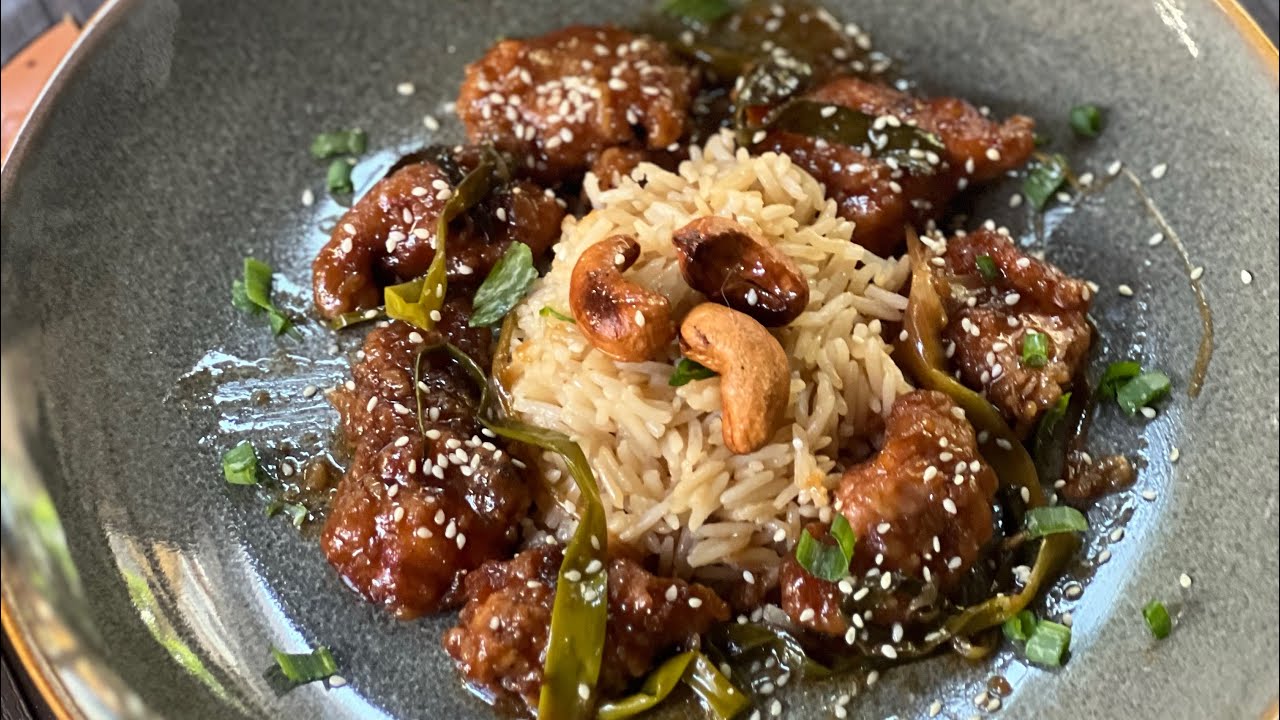 من المطبخ الآسيوي Mongolian Chicken
