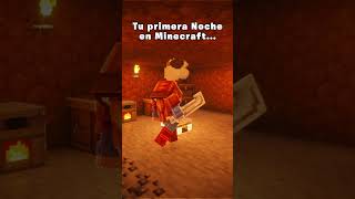 ¿Cómo fue tu primera noche en Minecraft? #minecraft #gaming #shorts