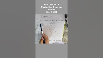 part 1/2 Q1, Ex 1.3, class 9 maths chapter real & complex numbers Sindh Board new Syllabus 2024-2025