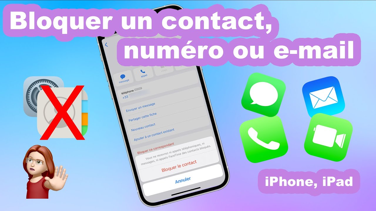 🛑 Contacts : bloquer un contact, un numéro ou un e-mail avec Messages, Téléphone, FaceTime et Mail