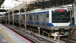 常磐線　E531系K416編成　1185M　快速 土浦 行　上野駅発車　2024.01.07