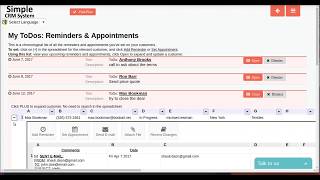 How to manage tasks in Simple CRM System