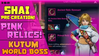 Shai is COMING  Pink Relics & Kutum World Boss - Patch Notes - Black Desert Mobile