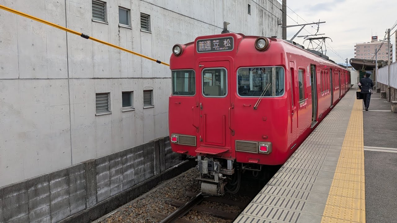 【名鉄】6034f 笠松ダラ 広角前面展望