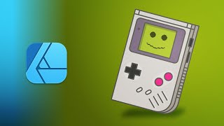 How to Draw / Trace a Gameboy? Make Your Own Vector ClipArts and Icons Using Affinity Designer screenshot 5