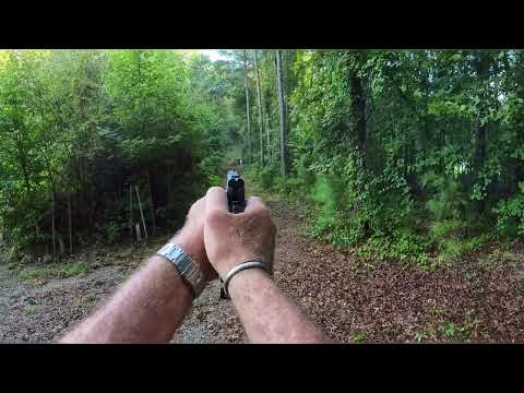 Just for fun shooting the Kimber 2K11 at 100 yards with irons for speed. @Kimberamerica