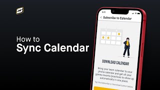 Match Highlights How to Sync Calendar