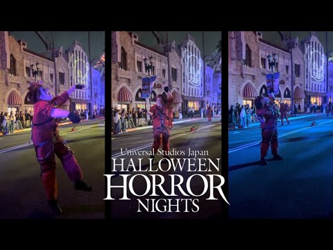 【USJ ホラーナイト】チェーンソーゾンビさんのシャリラダンス【ユニバ ゾンビデダンス】