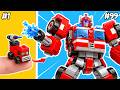 I Upgraded a Rescue Truck Into a GIANT LEGO Robot | RINO Bricks