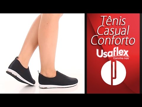 tenis usaflex feminino para caminhada