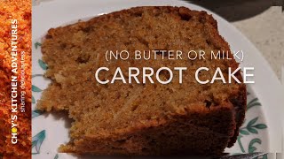 Carrot Cake (without butter or milk)
