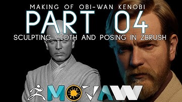 Making of Obi-Wan Kenobi PART 04 Sculpting Cloth And Exporting Displacement Maps In Zbrush