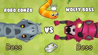Robo Gonzo Boss Vs Wolfy Boss In Snake.Io!