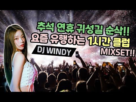 추석 연휴 귀성길 순삭 시켜줄 요즘 유행하는 1시간 클럽 MIXSET DJ WINDY CLUB MIX 19