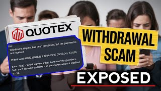 How Quotex silently Scam with your costumer. Quotex withdrawal Scam exposed