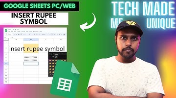 How to insert rupee symbol in Google sheets | insert rupee symbol in Google sheets pc