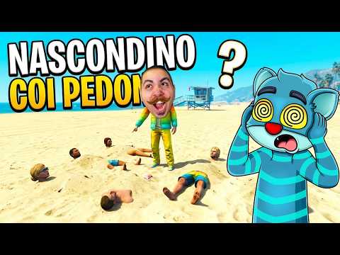 NASCONDINO da PEDONI in SPIAGGIA contro i MIEI AMICI su GTA5!!