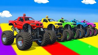 Crazy Monster Bus Stunt Race 2 "Map Volcano" 4x4 Monster Truck Android Gameplay #2 safeer BS gamepla screenshot 4