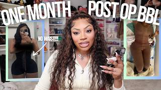 1 Month Post-Op  BBL Q&A… The Truth They Don’t Tell You 😳