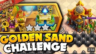 Easily 3 Star Golden Sand and 3-Starry Nights Challenge (Clash of Clans)