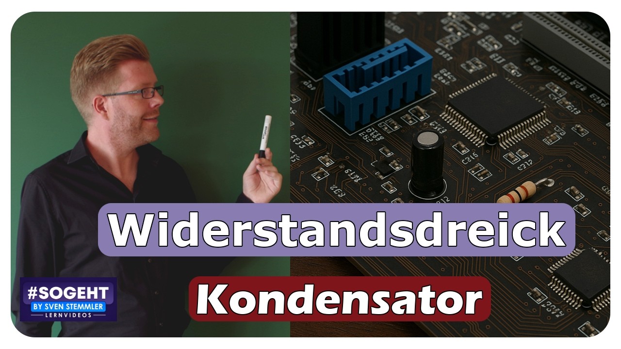 Vorschaubild zum Lernvideo "RC-Reihenschaltung & Widerstandsdreieck einfach erklärt!"