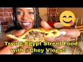 EATING EGYPTIAN STREET FOOD w/ Chey Vlogs | Muckbang Edition EATING EGYPTIAN STREET FOOD w/ Chey Vlogs | Muckbang Edition