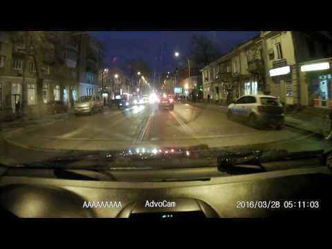 Пример дневного видео с российского регистратора AdvoCam-FD One