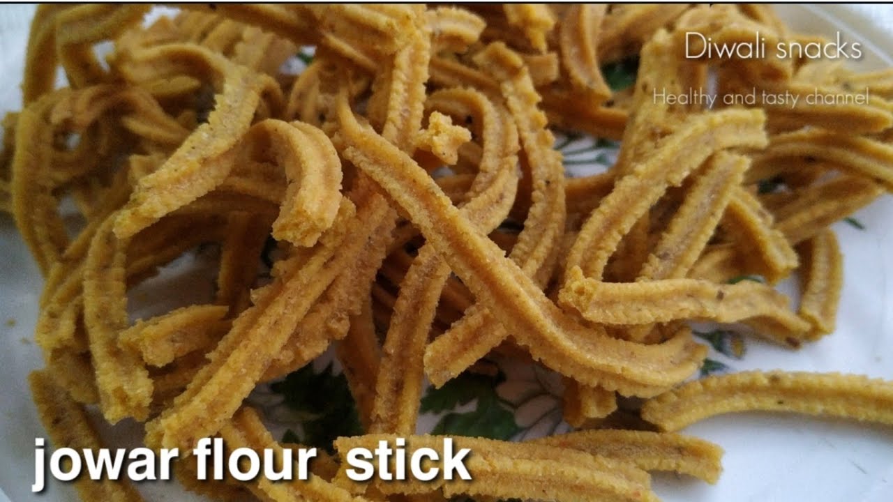 jowar flour sticks - jowar snacks - jowar flour recipes - diwali Nasta | Healthy and Tasty channel