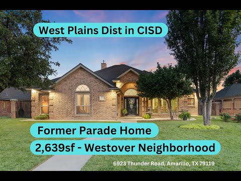 6923 Thunder Rd, Amarillo, TX home video tour