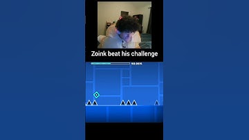 zoink beat his challenge #shorts #geometrydash #gd