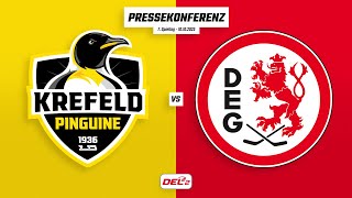 Pressekonferenz 7. Spieltag | Krefeld Pinguine - Düsseldorfer EG