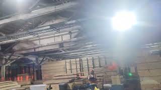 Planer mill roof over sorter.
