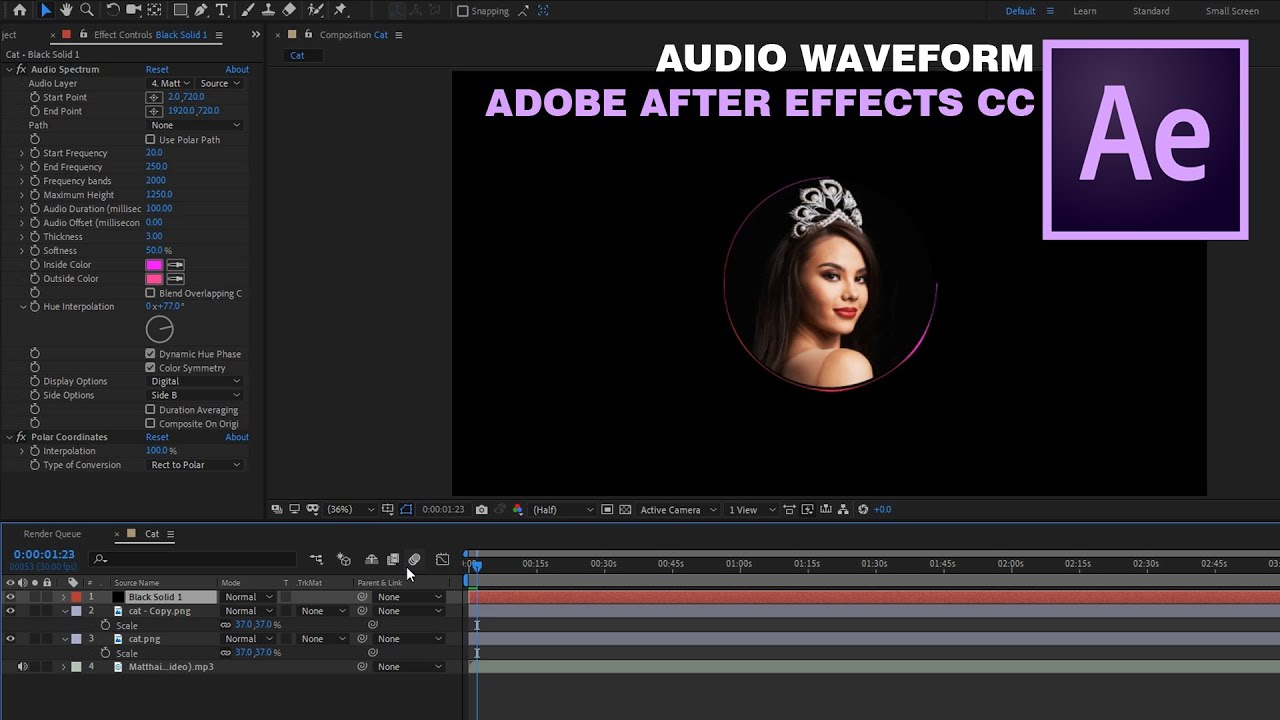 Audio Waveform Visualization Using Adobe After Effects CC YouTube