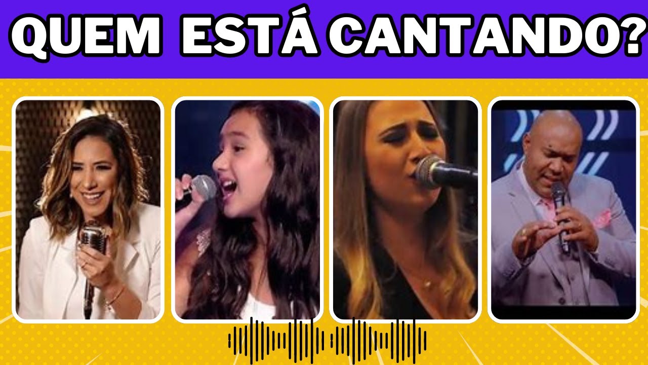 🎵 ADIVINHE QUEM ESTÁ CANTANDO🧐 (Desafio Gospel)