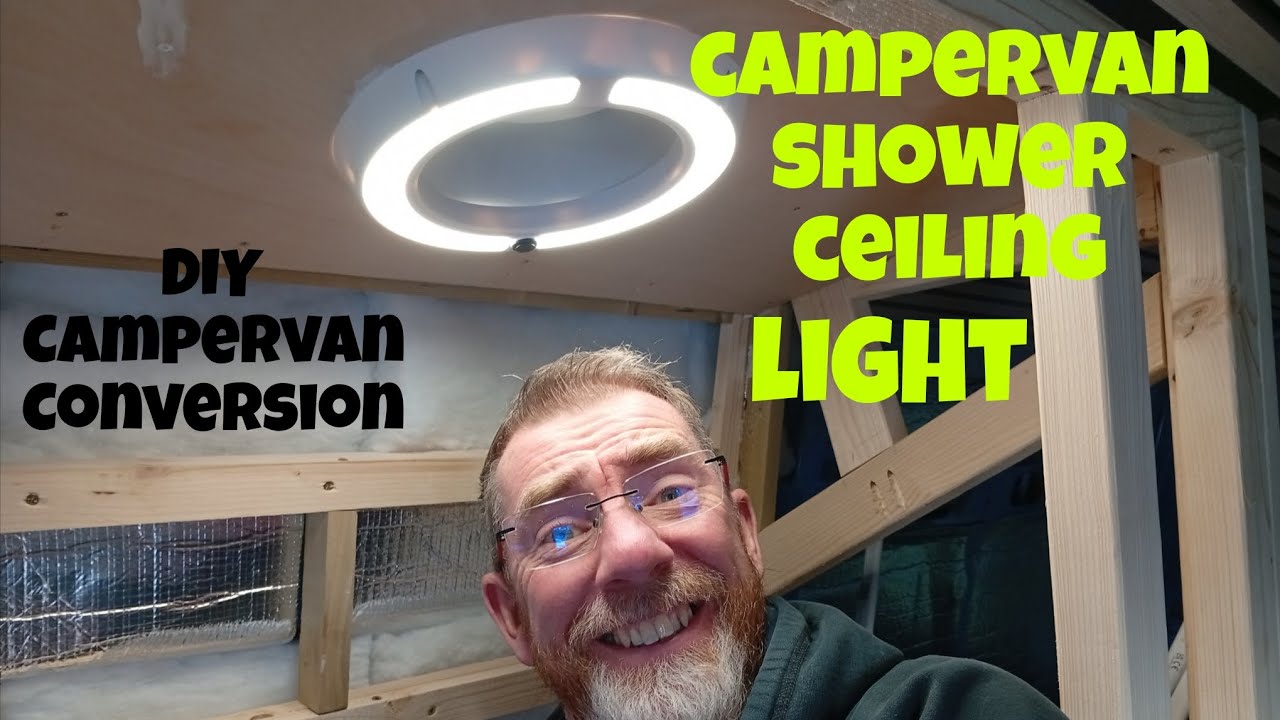 Shower Ceiling Install Renault Master Campervan Conversion 