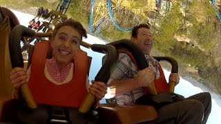 Wild Eagle on-ride reverse ridercam HD POV Dollywood