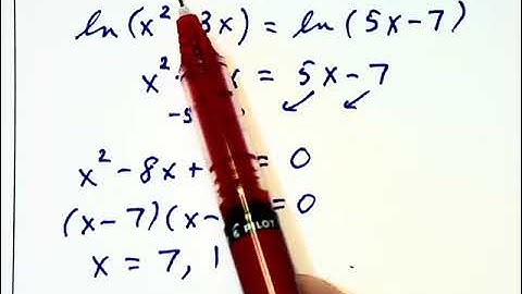 4.5d - Solving Logarithmic Equations - part 2