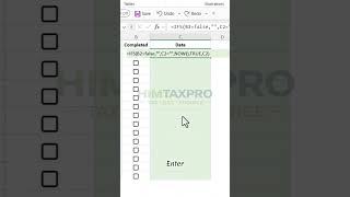 Check Box To Do✅List Kaise Banaye Excel Main #himtaxpro #excel #exceltips #exceltricks #himtaxpro