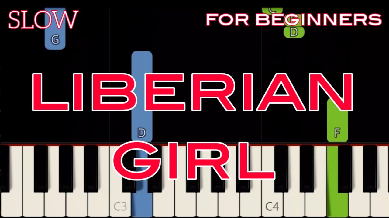 LIBERIAN GIRL [ HD ] - MICHAEL JACKSON | SLOW & EASY PIANO