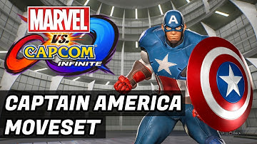 MVCI - CAPTAIN AMERICA MOVESET!